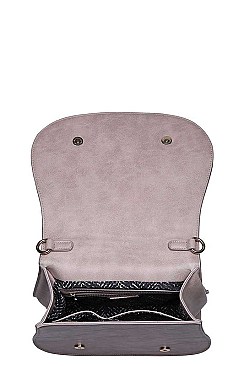 LUXURY KHLOE SADDLE SATCHEL BAG