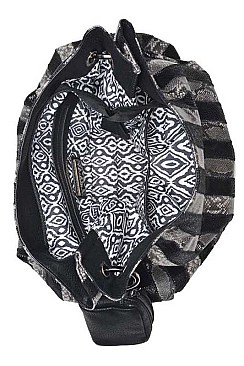 FAUX PYTHON LUXURY AMARA HOBO BAG