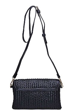 STYLISH TEXTURED VEGAN LEATHER HADLEY CROSSBODY BAG JY12901