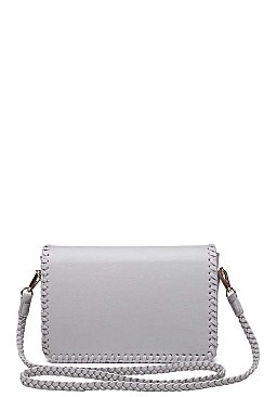 FASHIONABLE ARIEL CROSSBODY BAG WITH BRAIDED LONG STRAP JY-13055ML