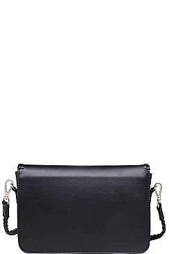 FASHIONABLE ARIEL CROSSBODY BAG WITH BRAIDED LONG STRAP JY-13055ML