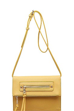 LUXURY ELLIE FAUX LEATHER CROSSBODY SLING BAG JY-13149ML