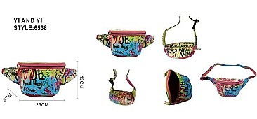 Fashion Graffiti Fanny Bag