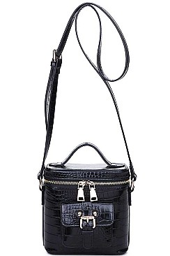 CLASSIC VOYAGE CROC CROSSBODY BAG JY-13227CML