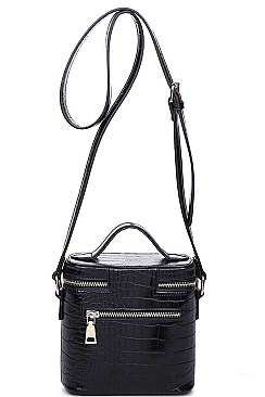 CLASSIC VOYAGE CROC CROSSBODY BAG JY-13227CML