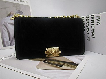 Trendy Winter Velvet Shoulder Bag