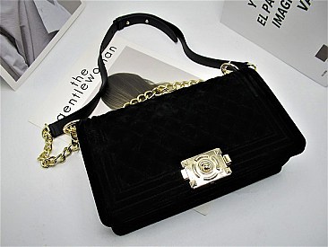 Trendy Winter Velvet Shoulder Bag