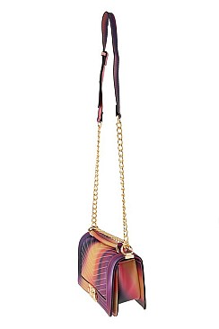 Trendy Tie Dye Rectangular Shoulder Bag