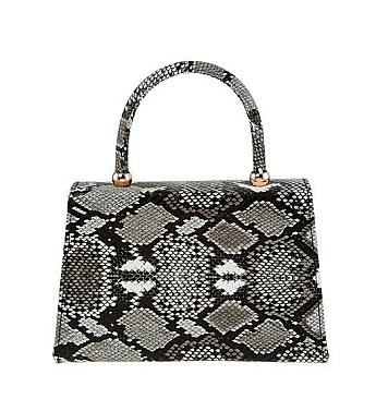 Fashion Snake Print Crossbody Bag with Handle