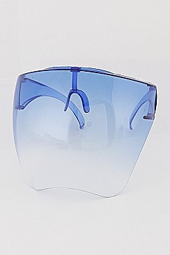 New Bikers Large FACE Shield Gradient Sunglasses