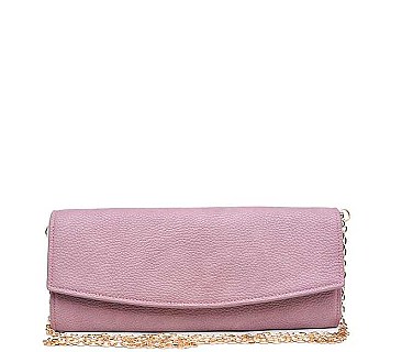 CHIC PEBBLED VEGAN LEATHER PEPPER CLUTCH/SLING BAG JY14036