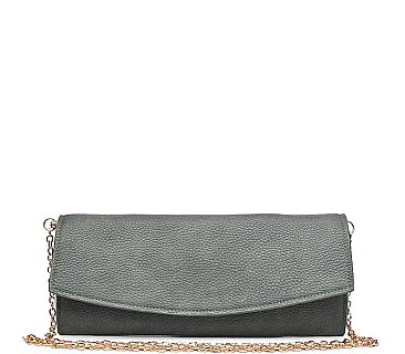 CHIC PEBBLED VEGAN LEATHER PEPPER CLUTCH/SLING BAG JY14036