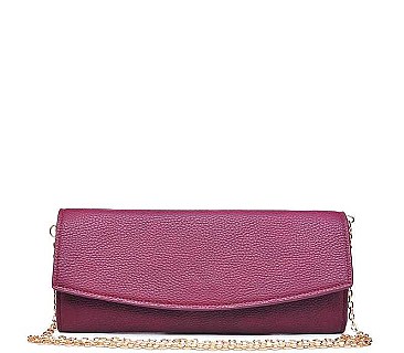 CHIC PEBBLED VEGAN LEATHER PEPPER CLUTCH/SLING BAG JY14036