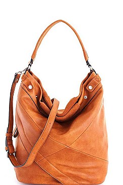 Genuine Leather Luxury SIMONE Tote Bag with Long Strap JY-14097-ML