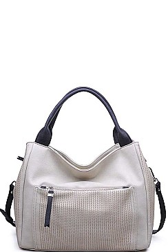 CHIC LUXURY MIKA SATCHEL BAG WITH LONG STRAP JY-14200ML