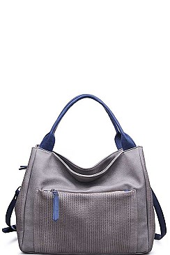 CHIC LUXURY MIKA SATCHEL BAG WITH LONG STRAP JY-14200ML