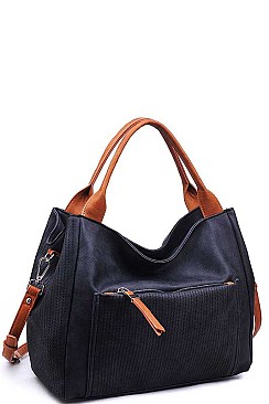 CHIC LUXURY MIKA SATCHEL BAG WITH LONG STRAP JY-14200ML