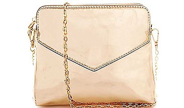 LUXURY CUTE GLOSSY METALLIC CROSSBODY BAG