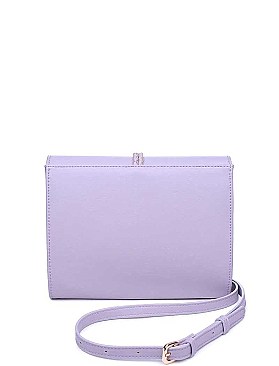 STYLISH TASSELED FAUX LEATHER LUXURY FOXY CROSSBODY BAG JY-14965ML