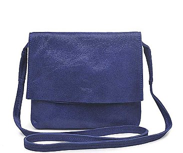 MODERN GENUINE SUEDE PLAIN DESIGN CROSSBODY BAG