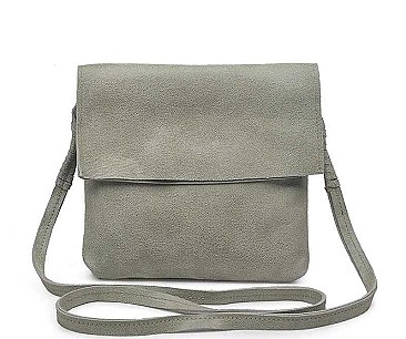 MODERN GENUINE SUEDE PLAIN DESIGN CROSSBODY BAG