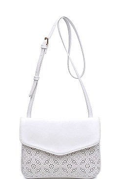 CHIC LUXURY TATE-PERFORATED CROSSBODY BAG JY-15399ML