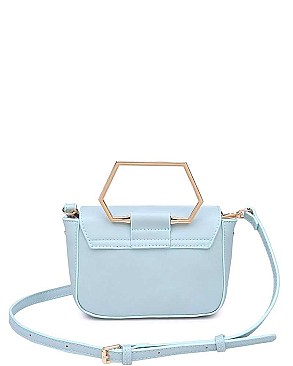 CHIC FAUX LEATHER LUXURY FLAIR CROSSBODY BAG JY-15588ML