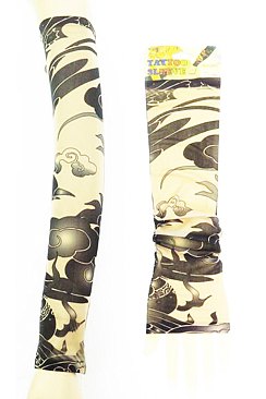 Pack of 12 pcs Arm Sleeve Anti UV Tattoo Pattern Sunscreen
