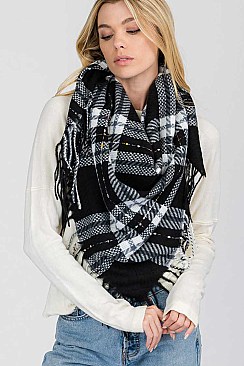 Pack of 12 Chic Assorted Color Fashion Scarf