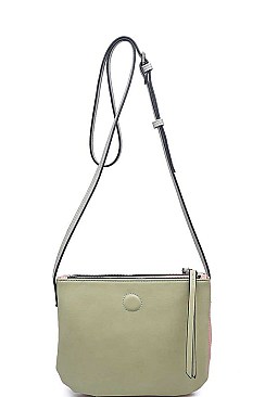 CHIC LUXURY ADELE TRI-COLORS CROSSBODY SLING BAG JY-15873ML