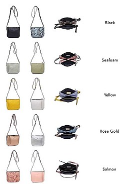 CHIC LUXURY ADELE TRI-COLORS CROSSBODY SLING BAG JY-15873ML