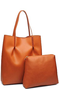 LUXURY THOMPSON 2IN1 FAUX LEATHER TOTE BAG BJY-16104ML