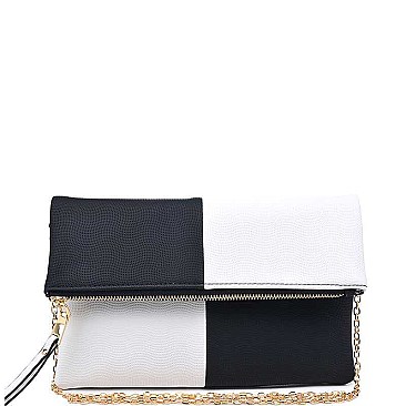 LUXURIOUS VEGAN LEATHER  SORAYA FASHION CLUTCH BAG JY16240