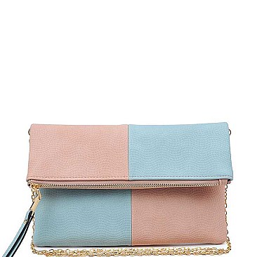 LUXURIOUS VEGAN LEATHER  SORAYA FASHION CLUTCH BAG JY16240