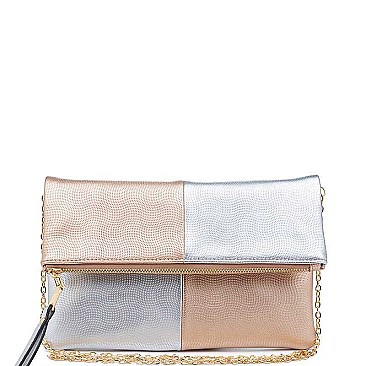 LUXURIOUS VEGAN LEATHER  SORAYA FASHION CLUTCH BAG JY16240