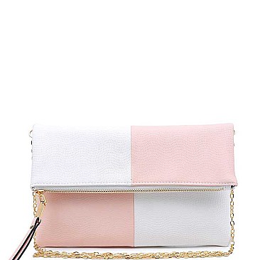 LUXURIOUS VEGAN LEATHER  SORAYA FASHION CLUTCH BAG JY16240