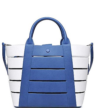 LUXURIOUS VEGAN LEATHER SHILOH TOTE BAG JY16241