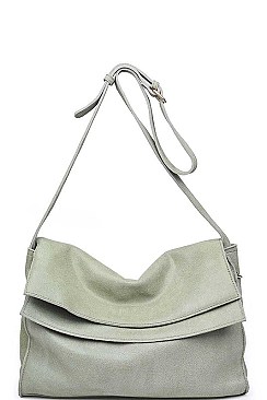 LUXURY ASHLEY GENUINE SUEDE MESSENGER BAG JY-16467ML