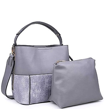 TRENDY 2 IN 1 MIRANDA CROC HOBO BAG JY16562C