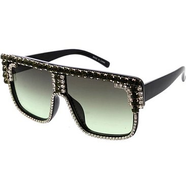 Pack of 12 Assorted Color Fashion Rhinestone Sunglasses