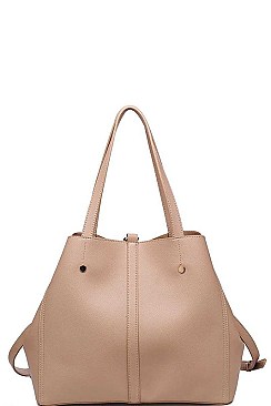 LUXURY JOSEPHINE FAUX LEATHER 2IN1 SATCHEL BAG JY-16814ML