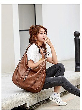 Tassel Accent Quality Hobo Bag