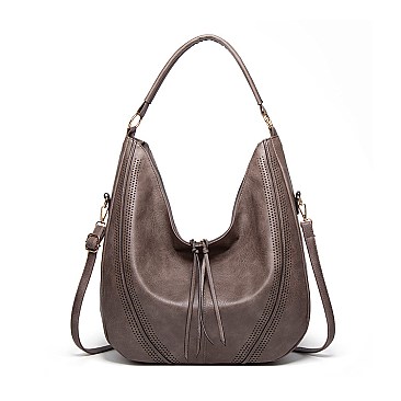 Tassel Accent Quality Hobo Bag