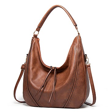 Tassel Accent Quality Hobo Bag