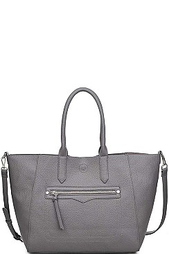 STYLISH FAUX LEATHER CAMDEN CHANGING TOTE BAG WITH LONG STRAP JY-16927ML