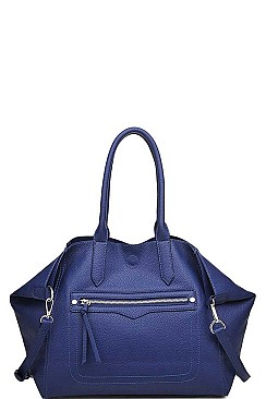 STYLISH FAUX LEATHER CAMDEN CHANGING TOTE BAG WITH LONG STRAP JY-16927ML