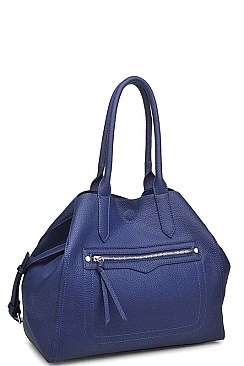 STYLISH FAUX LEATHER CAMDEN CHANGING TOTE BAG WITH LONG STRAP JY-16927ML