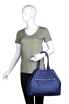 STYLISH FAUX LEATHER CAMDEN CHANGING TOTE BAG WITH LONG STRAP JY-16927ML
