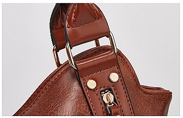 Dual Side Zippered Pocket Shoulder / Hobo Bag