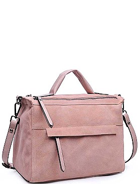LUXURY HARRISON SUEDE SATCHEL BAG JY-16990ML